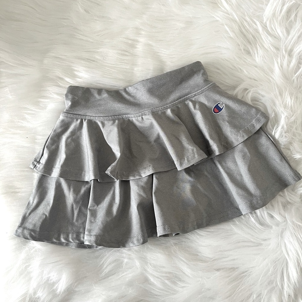 Champion Pleated Two Tier Athletic Skirt - Skort Logo Girls Toddler 2T
